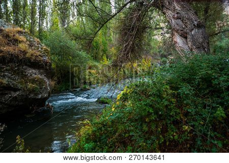 Ihlara Valley In Cappadocia. Ihlara Valley, Peristrema Monastery Or Ihlara Gorge Is The Most Famous 