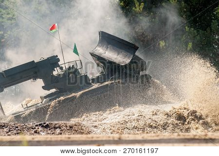 Tyumen, Russia - August 4, 2017: International Army Games. Engineering Formula Contest. Highest Mili