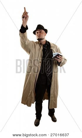 Reportero de periodista pregunta