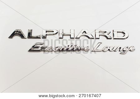 Ufa, Russia, Toyota Shop, 5 November, 2018: Toyota Alphard Car Is Displaying At Toyota.