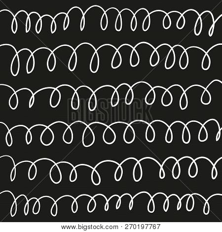 Black And White Pattern, Background With Lines