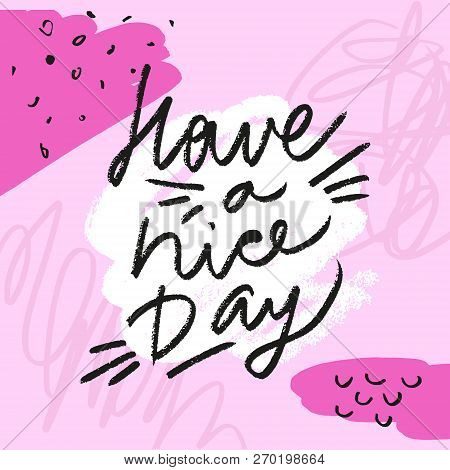 Hand Drawn Cute Lettering Postcard And Poster