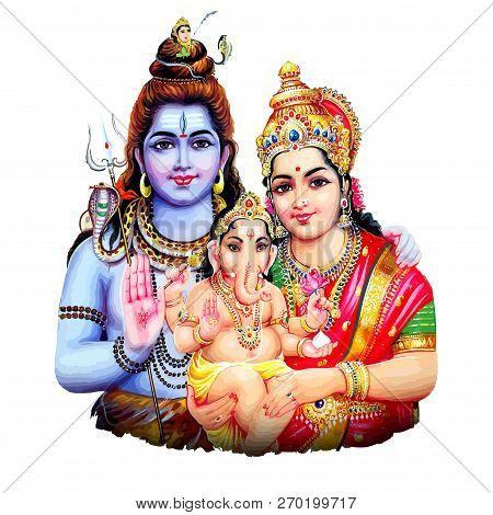 Ganesha Baby Hindu Lord Faith Maha Shivaratri Mythology  Illustration