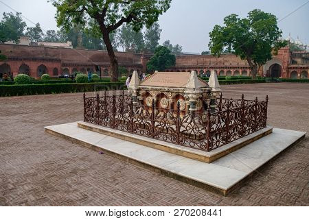 Tomb Of John Russell Colvin Inside Red Agra Fort. Agra, Uttar Pradesh, India