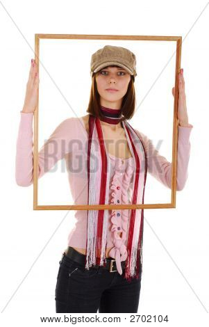 Meisje en Frame