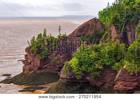 The Bay Of Fundy In Canada  With The Highest Tides On Earth Is One Of The Natural Wonders Of The Wor
