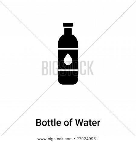 Bottle Of Water Icon Vector Isolated On White Background, Logo C