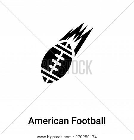 American Football Icon Vector Isolated On White Background, Logo