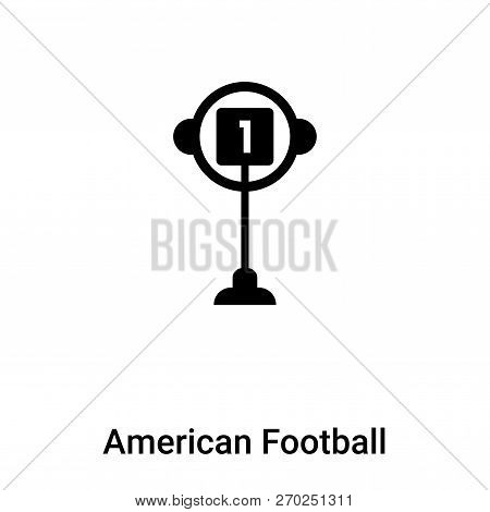 American Football Mark Icon Vector Isolated On White Background,