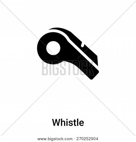 Whistle Icon Vector Isolated On White Background, Logo Concept O