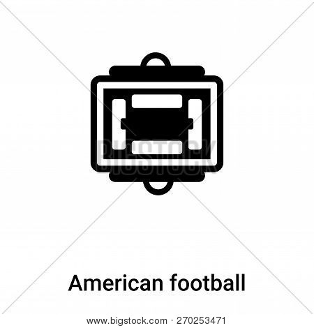 American Football Scores Icon Vector Isolated On White Backgroun