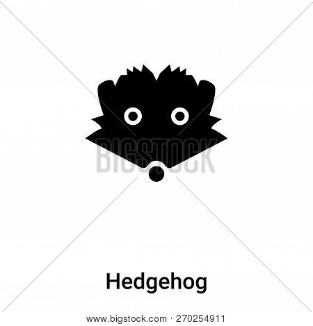 Hedgehog Icon Vector Isolated On White Background, Logo Concept