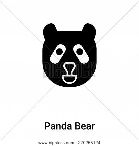 Panda Bear Icon Vector Isolated On White Background, Logo Concep