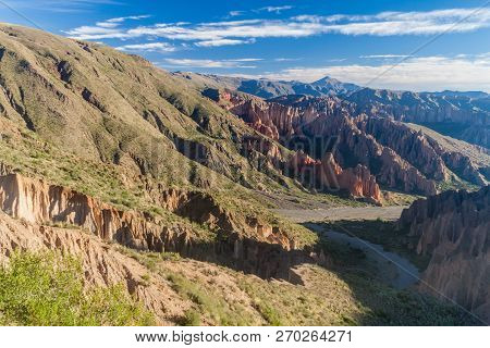 Beautiful Quebrada De Palapa Valley On Bolivian Altiplano Near Tupiza