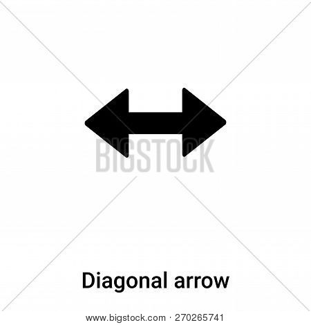 Diagonal Arrow Icon Vector Isolated On White Background, Logo Co