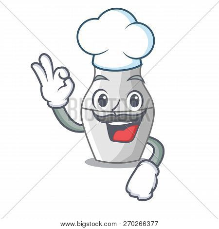 Chef Unpainted Nested Russian Dolls On Cartoon