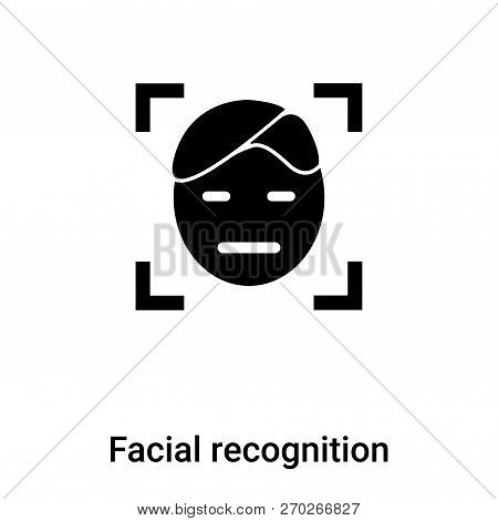 Facial Recognition Icon Vector Isolated On White Background, Log