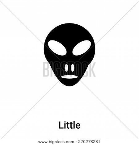Little Extraterrestial Icon Vector Isolated On White Background,