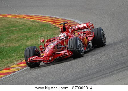 Mugello, It, November, 2007: Official Drivers Felipe Massa, Kimi Raikkonen, Luca Badoer And Marc Gen