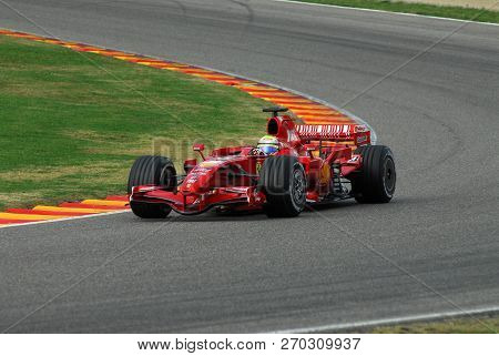 Mugello, It, November, 2007: Official Drivers Felipe Massa, Kimi Raikkonen, Luca Badoer And Marc Gen