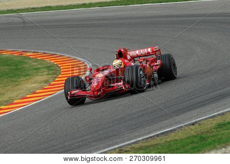 Mugello, It, November, 2007: Official Drivers Felipe Massa, Kimi Raikkonen, Luca Badoer And Marc Gen