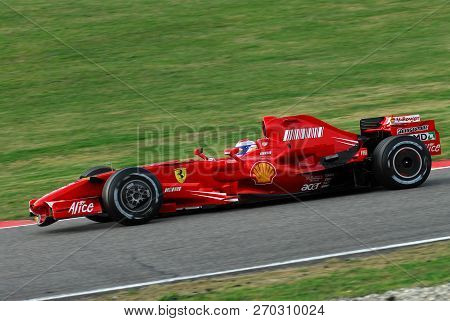 Mugello, It, November, 2007: Official Drivers Felipe Massa, Kimi Raikkonen, Luca Badoer And Marc Gen