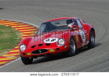 Mugello, It, November, 2007: Unknown Run With Old 1962  Ferrari 250 Gto At Mugello Circuit In Italy 