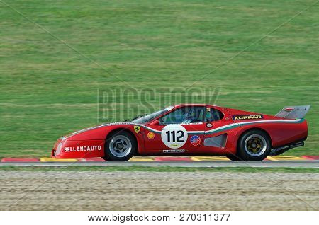 Mugello, It, November, 2007: Unknown Run With Old Ferrari Bb 512 At Mugello Circuit In Italy During 