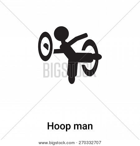 Hoop Man Icon Vector Isolated On White Background, Logo Concept