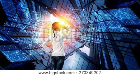 Future of virtual technology. Mixed media