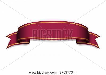 Vinous Ribbon Banner Vector Photo Free Trial Bigstock