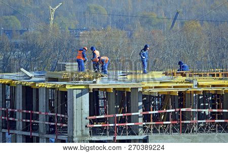 Work On The Construction Of An Apartment House