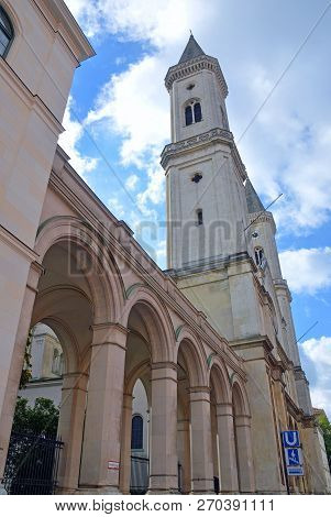 Church Of St. Ludwig In Munich, Germany