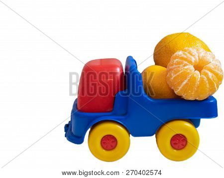 Colorful Toy Car Truck With Spain Mandarines