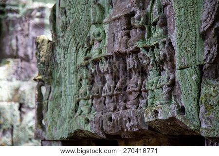 Ta Prohm Angkor Wat Cambodia. The Ancient Temple Of Ta Prohm At Angkor Wat, Cambodia Where Roots Of 