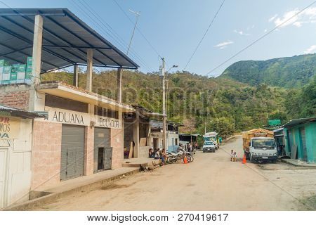 La Balsa, Ecuador - June 14, 2015: View Of La Balsa Village On The Border With Peru
