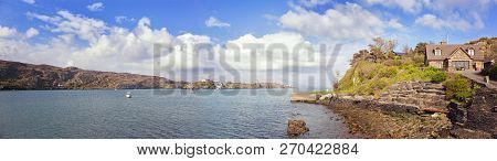 Panoramic View From Crookhaven (irish: An Cruachán), A Village In County Cork, Ireland, On The Most 