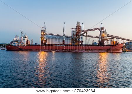 Santarem, Brazil - July 28, 2015: View Of Soybean Terminal Of Cargill Corporation In A River Port Of