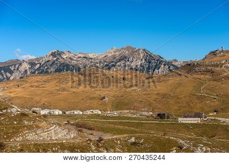 Plateau Of Lessinia, Regional Natural Park Of Lessinia, San Giorgio, Verona, Veneto, Italy. In The B
