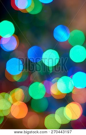 Blurred Round Circles Bokeh On The Background