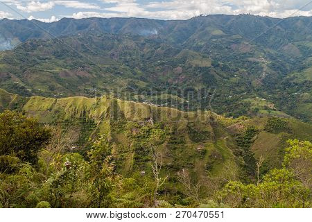 Tierradentro Valley In Cauca Region Of Colombia