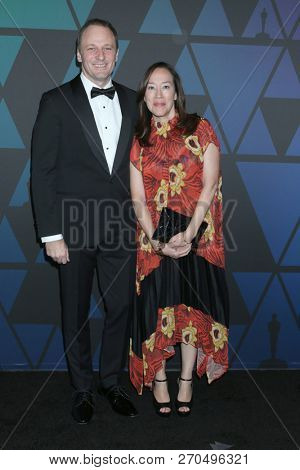 LOS ANGELES - NOV 18:  Phil Hay, Karyn Kusama at the 10th Annual Governors Awards at the Ray Dolby Ballroom on November 18, 2018 in Los Angeles, CA