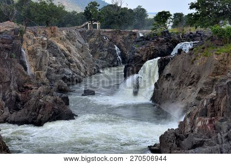 Mountain Portion In Hogenakkal Falls In Tamilnadu India