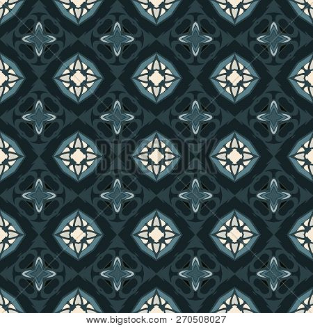 Bright Color Abstract Geometric Pattern, Vector Seamless
