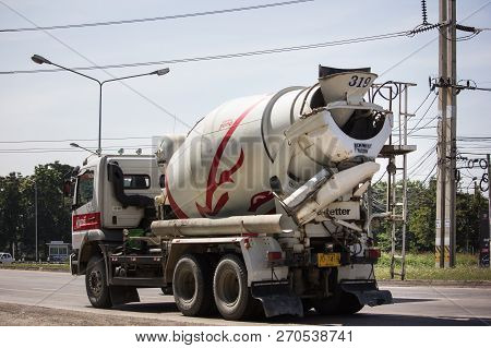 Cement Truck Of Insee Concrete Company.