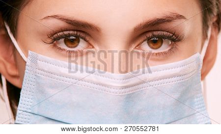 Flower Allergic Girl. Ill Symptom Pain. Virus Sick Woman