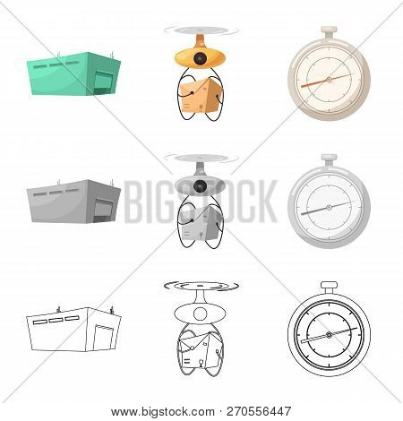 Vector Design Of Goods And Cargo Logo. Set Of Goods And Warehouse Stock Vector Illustration.