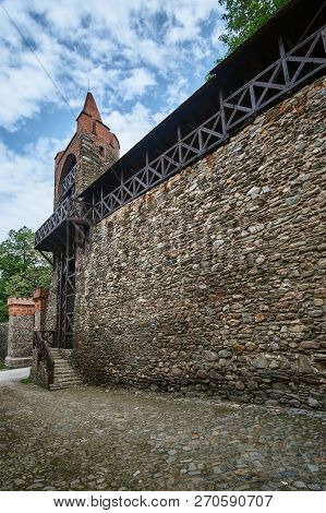 Medieval Fortification With The City Gate In Paczkow In Poland