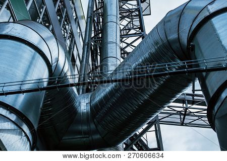 Industrial, Ventilation, Outdoor, Modern, Fan, Duct, Metallic