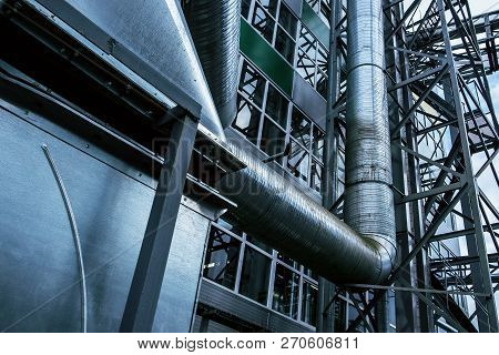 Industrial, Ventilation, Outdoor, Modern, Fan, Duct, Metallic